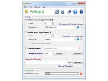 PWGen Portable screenshot