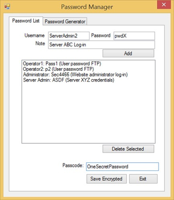 PWMan screenshot 3