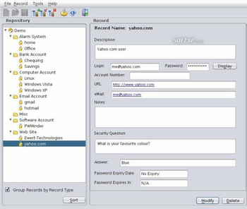 PWMinder (Linux) screenshot 2