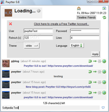 Pwytter screenshot