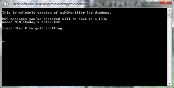 pymsnsniffer screenshot