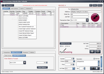 Pyxis Invoicing screenshot 2