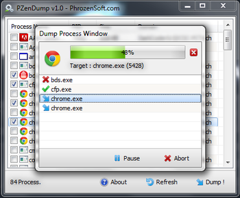 PZenDump screenshot 2