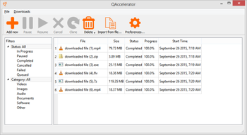 QAccelerator screenshot