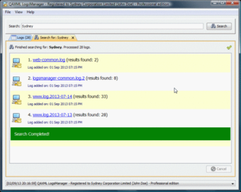 QAXML LogsManager screenshot 2