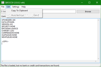 QBO2CSV screenshot 3