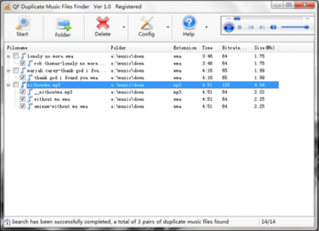 QF Duplicate Music Finder screenshot 2