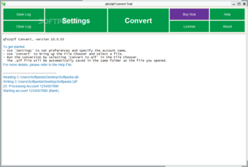 qfx2qif Convert screenshot