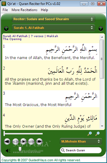 Qi'rat Quran Reciter screenshot