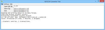 QIF2CSV Converter screenshot 2