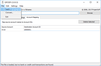 QIF2QFX screenshot 5