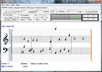 Qmidi screenshot