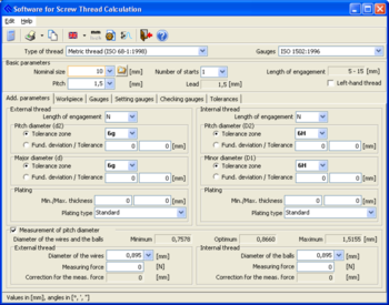 QMSYS Threads and Gauges screenshot