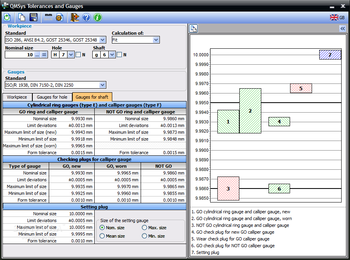 QMSYS Tolerances and Gauges screenshot 4