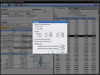 QMSYS Tolerances and Gauges screenshot 5