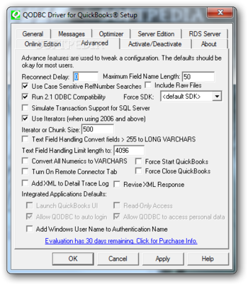 QODBC Driver for QuickBooks screenshot 3