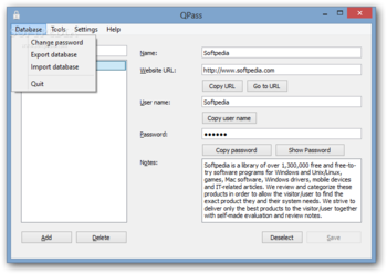 QPass screenshot 2