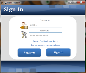 QPhonebook screenshot 2