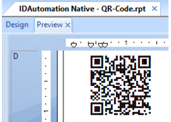 QR Code Crystal Reports Generator screenshot