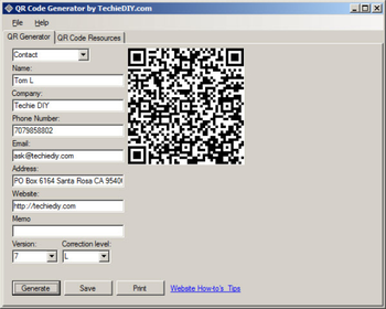 QR Code Generator screenshot