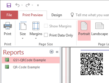 QR-Code Native Access Barcode Generator screenshot