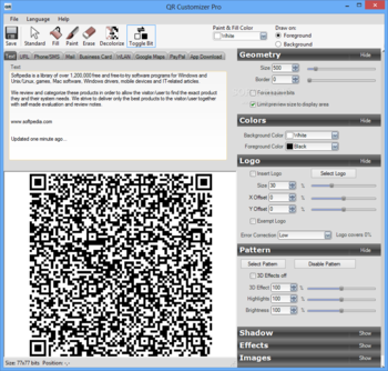 QR Customizer Pro screenshot