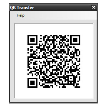 QR Transfer screenshot