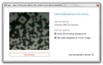 QRCopy screenshot
