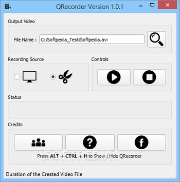 QRecorder screenshot