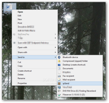 qrSend screenshot