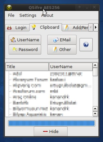 QSifre Portable screenshot