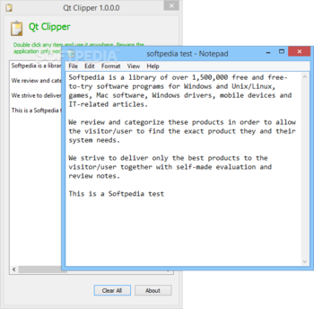 Qt Clipper screenshot