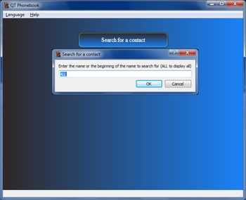 QTPhonebook screenshot 3