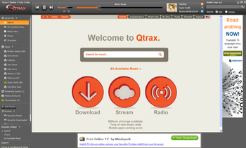 Qtrax Player screenshot
