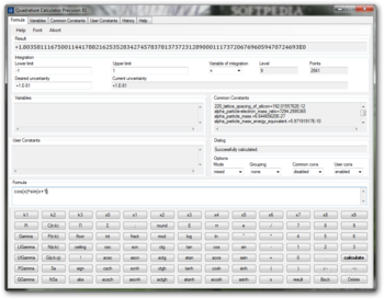 Quadrature Calculator Precision 81 screenshot