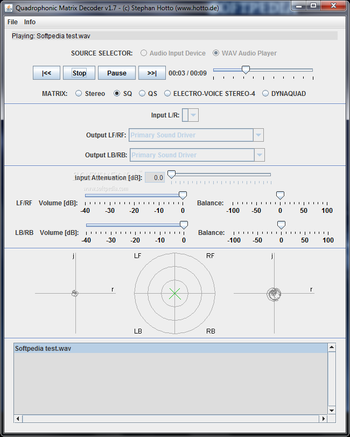 Quadrophonic Matrix Decoder & Player screenshot