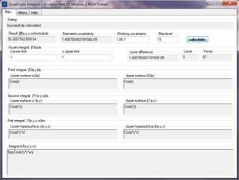 Quadruple Integral Calculator Real 15 screenshot