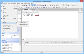 Quantrix Modeler screenshot
