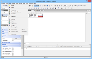 Quantrix Modeler screenshot 2