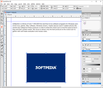 QuarkXPress screenshot