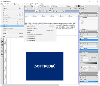 QuarkXPress screenshot 2