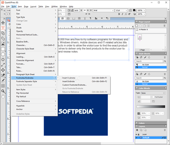 QuarkXPress screenshot 5