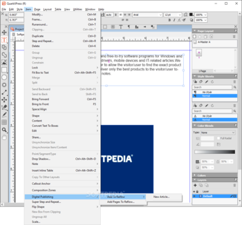 QuarkXPress screenshot 7