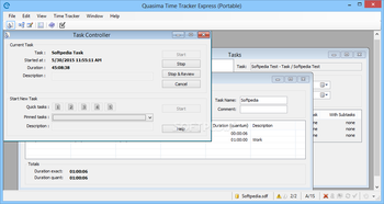 Quasima Time Tracker Express Portable screenshot