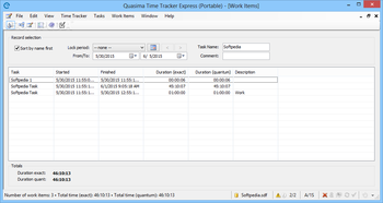 Quasima Time Tracker Express Portable screenshot 3