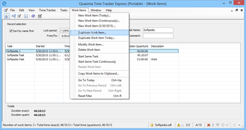 Quasima Time Tracker Express Portable screenshot 7