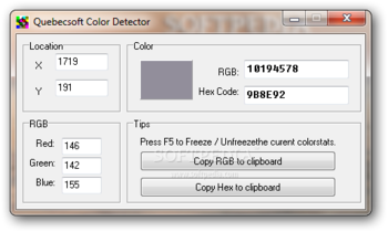 Quebecsoft Color Detector screenshot