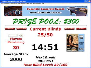 QueenSix Poker Manager screenshot