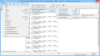 Query Tool (using ADO) screenshot 2