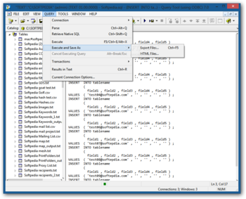 Query Tool (using ODBC) screenshot 5